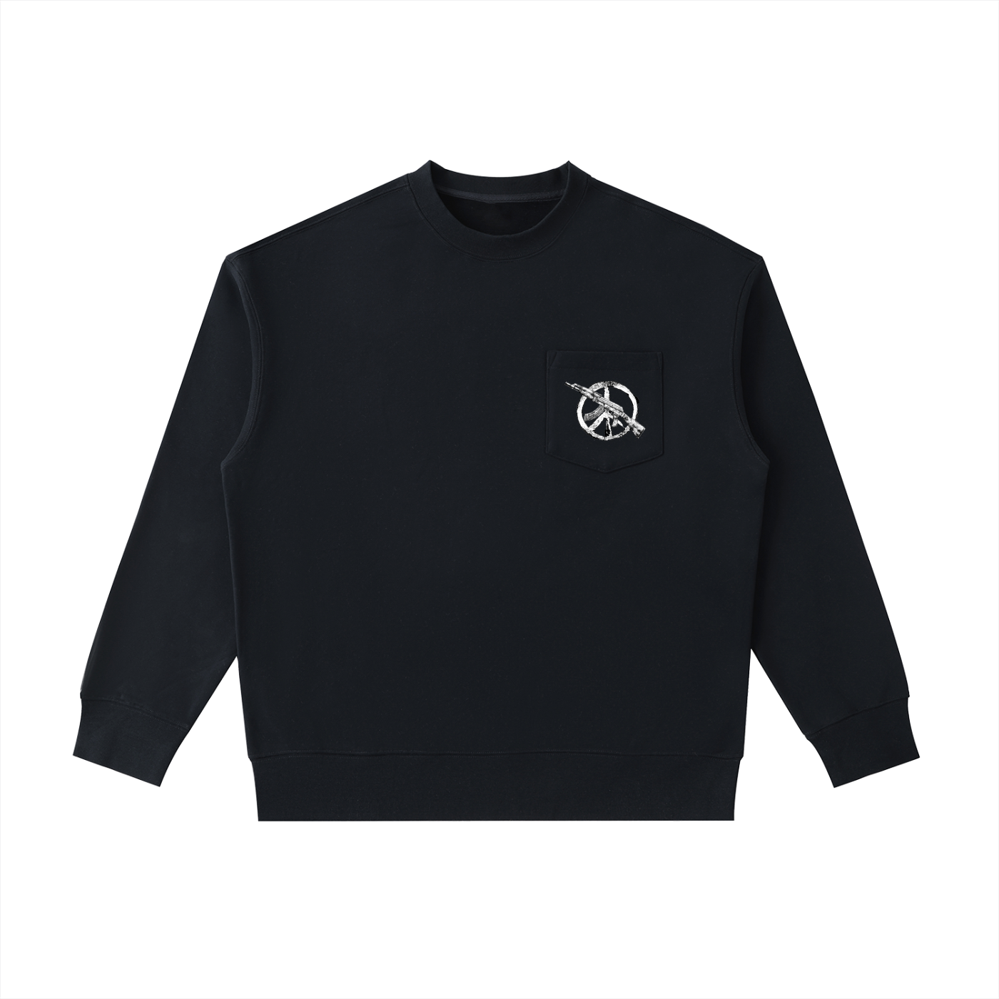 Heavyweight Patch Pocket Crewneck Sweatshirt